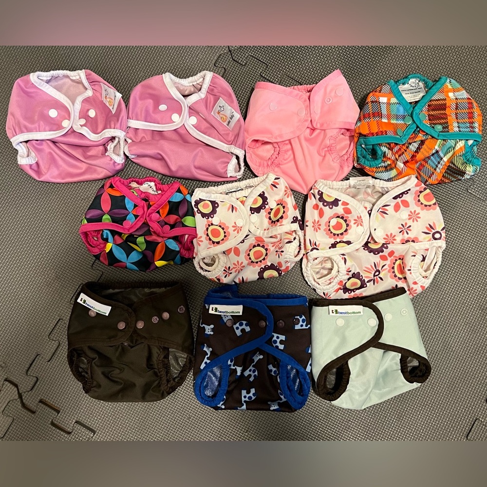 Mixed cloth diaper cover bundle